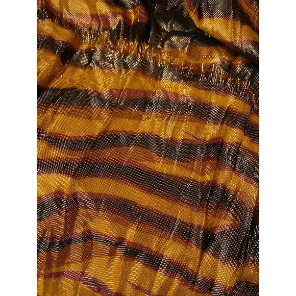 Sold Louis Vuitton Stephen Sprouse Tiger Print Metallic Stole Scarf Dust Bag - Picture 4 of 4